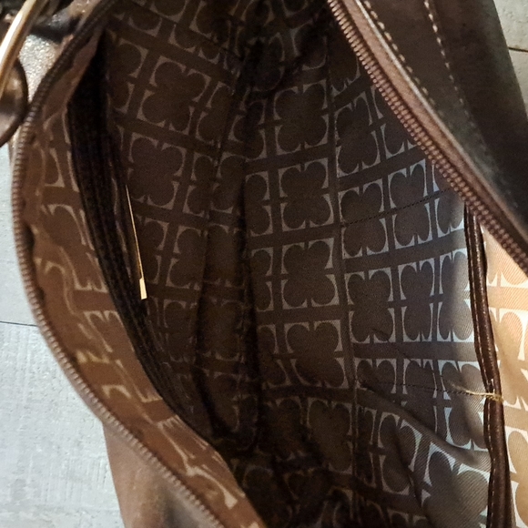Liz Claiborne Brown Vegan Leather Purse - Picture 5 of 7